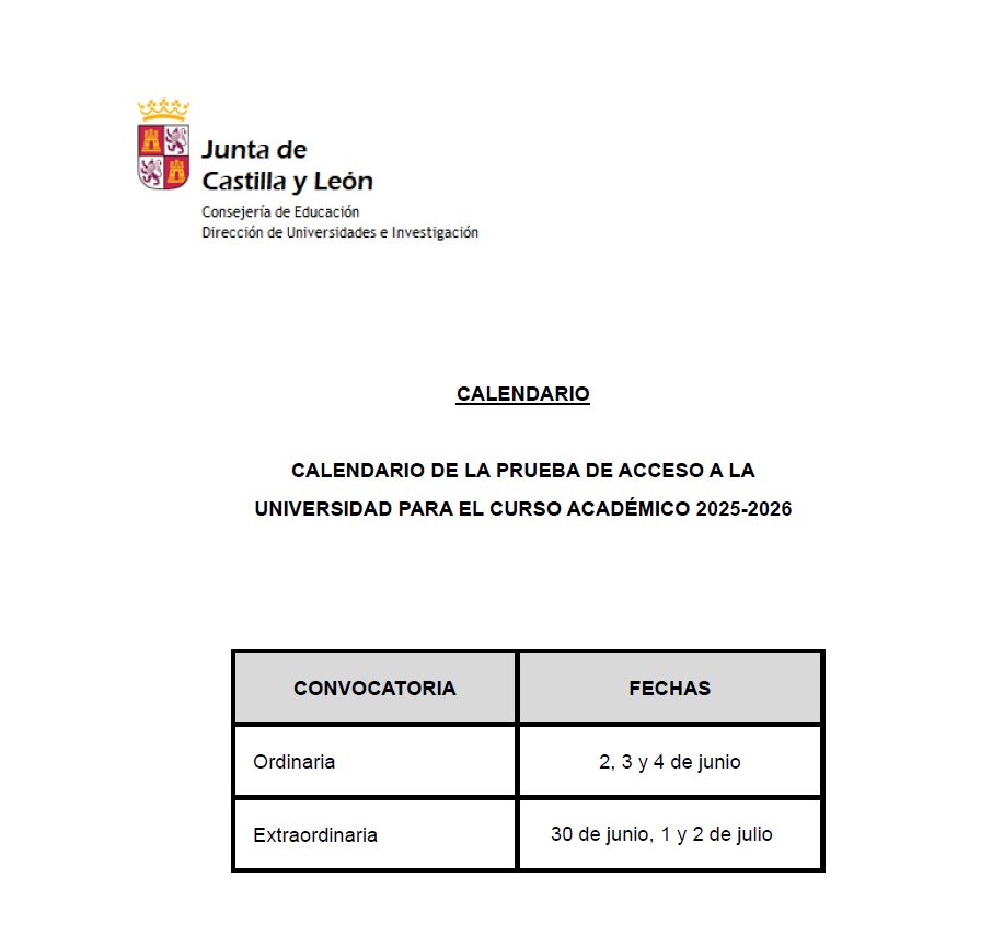 EXAMENES PAU 2025-2026