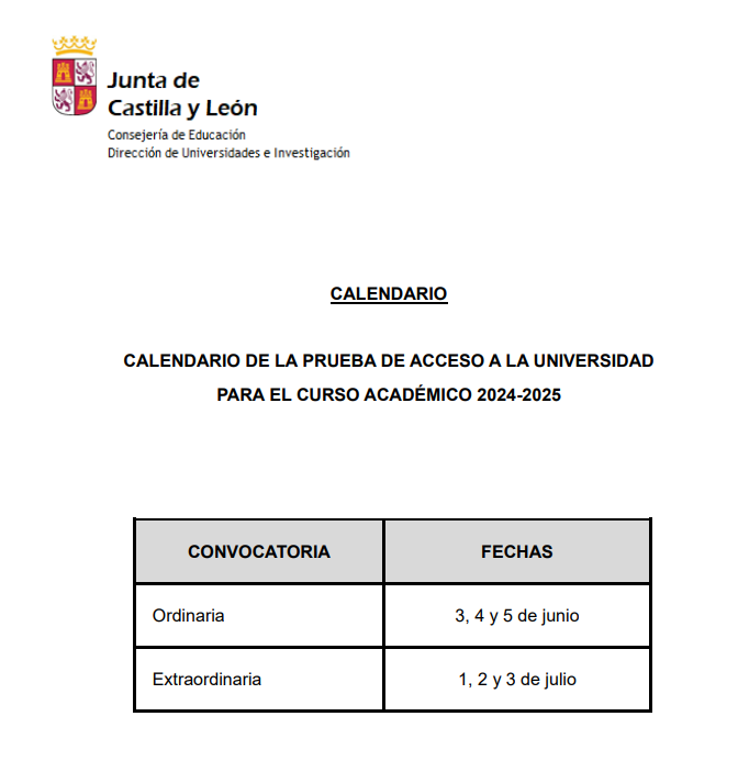 CALENDARIO EBAU 2024-2025